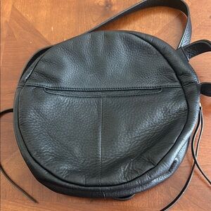HOBO Black Leather Circle Bag